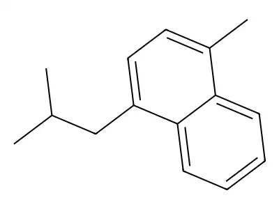 1-Methyl-4-(2-methylpropyl)naphthalene structure