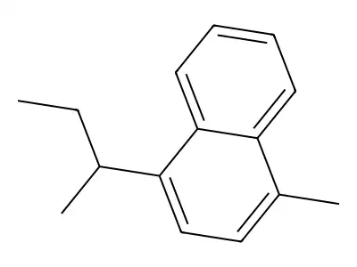 1-Methyl-4-(1-methylpropyl)naphthalene structure