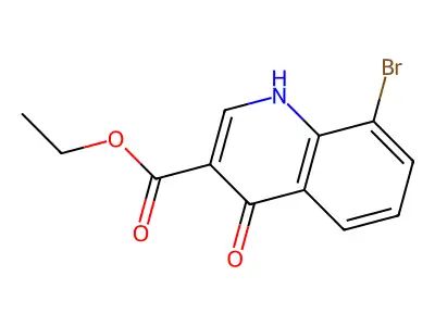 Ethyl 8-bromo-4-oxo-1,4-dihydroquinoline-3-carboxylate structure