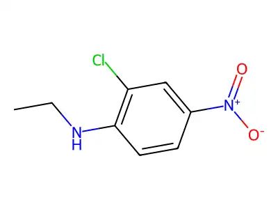 2-chloro-N-ethyl-4-nitroaniline structure
