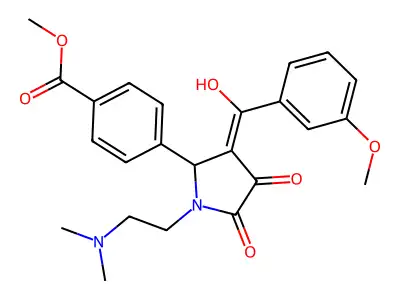 Methyl 4-[1-[2-(dimethylamino)ethyl]-3-[hydroxy(3-methoxyphenyl)methylene]-4,5-dioxo-2-pyrrolidinyl]benzoate structure