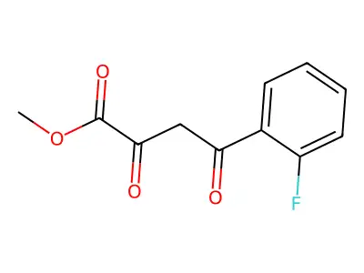 Methyl 4-(2-fluorophenyl)-2,4-dioxobutanoate structure