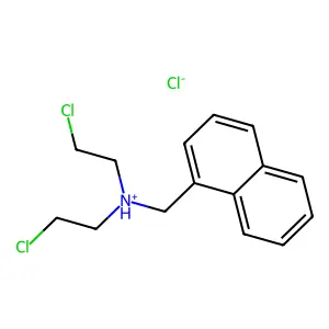 1-Naphthalenemethanamine, N,N-bis(2-chloroethyl)-, hydrochloride structure