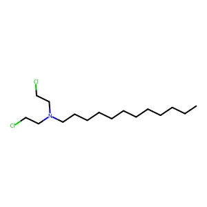 N,N-bis(2-chloroethyl)dodecan-1-amine structure