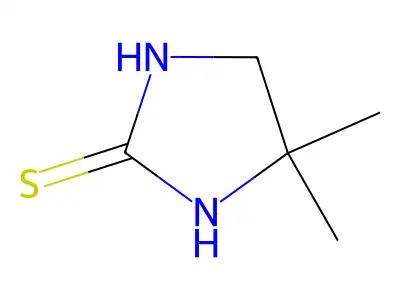 4,4-Dimethyl-2-imidazolidinethione structure