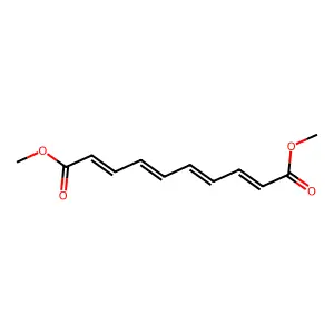 Dimethyl deca-2,4,6,8-tetraenedioate structure