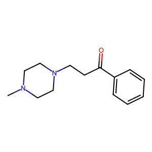1-Methyl-4-(2-benzoylethyl)piperazine structure