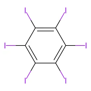 六碘苯 structure
