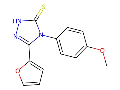 5-(furan-2-yl)-4-(4-methoxyphenyl)-4H-1,2,4-triazole-3-thiol structure