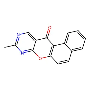 9-Methyl-12H-benzo[5,6]chromeno[2,3-d]pyrimidin-12-one structure
