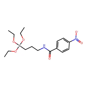 4-硝基-N-[3-(三乙氧基硅基)丙基]苯甲酰胺 structure