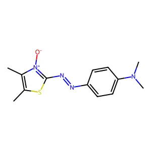 4-[(4,5-dimethyl-3-oxido-1,3-thiazol-3-ium-2-yl)diazenyl]-N,N-dimethylaniline structure