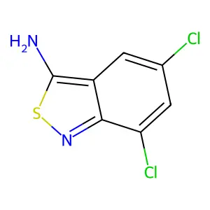 2,1-Benzisothiazol-3-amine, 5,7-dichloro- structure