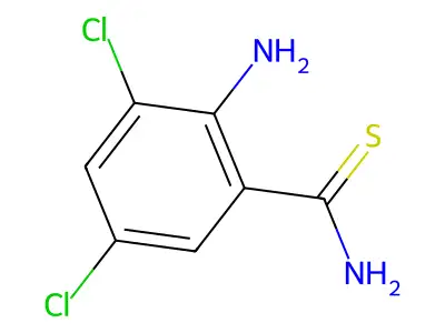 2-Amino-3,5-dichlorobenzene-1-carbothioamide structure