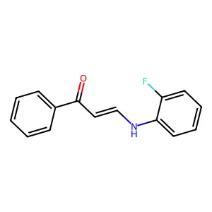 3-[(2-Fluorophenyl)amino]-1-phenyl-2-propen-1-one structure