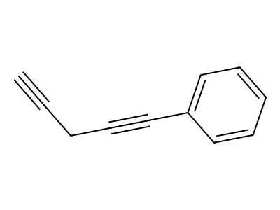 1,4-Pentadiynylbenzene structure