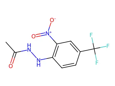 N'-(2-Nitro-4-(trifluoromethyl)phenyl)acetohydrazide structure