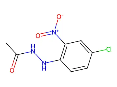 Acetic 2-(4-chloro-2-nitrophenyl)hydrazide structure