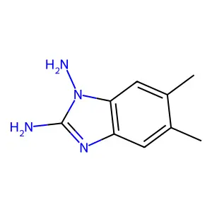 5,6-Dimethylbenzimidazole-1,2-diamine structure