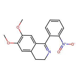 6,7-dimethoxy-1-(2-nitrophenyl)-3,4-dihydroisoquinoline structure