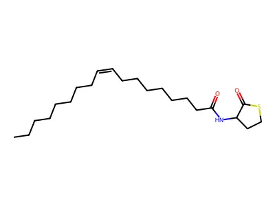 (9Z)-N-(2-Oxothiolan-3-YL)octadec-9-enamide structure