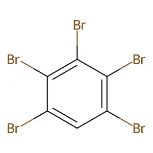 Pentabromobenzene structure