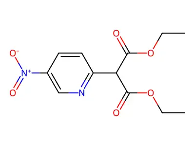 Diethyl 2-(5-nitropyridin-2-yl)malonate structure