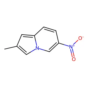 2-Methyl-6-nitroindolizine structure