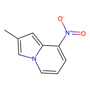 2-Methyl-8-nitroindolizine structure
