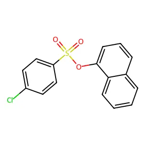 Naphthalen-1-yl 4-chlorobenzenesulfonate structure