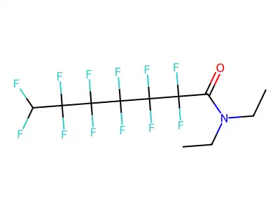 Heptanamide, N,N-diethyl-2,2,3,3,4,4,5,5,6,6,7,7-dodecafluoro- structure