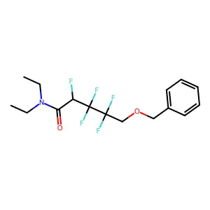5-(Benzyloxy)-N,N-diethyl-2,3,3,4,4-pentafluoropentanamide structure