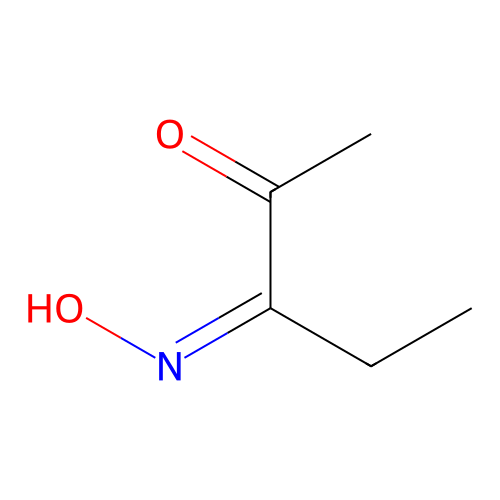 (3Z)-3-hydroxyiminopentan-2-one structure