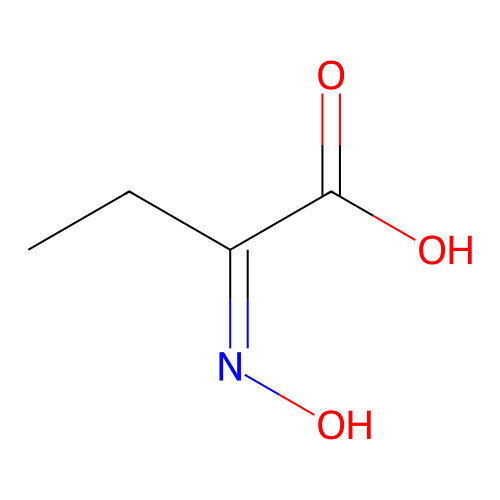 Butanoic acid, 2-(hydroxyimino)- structure
