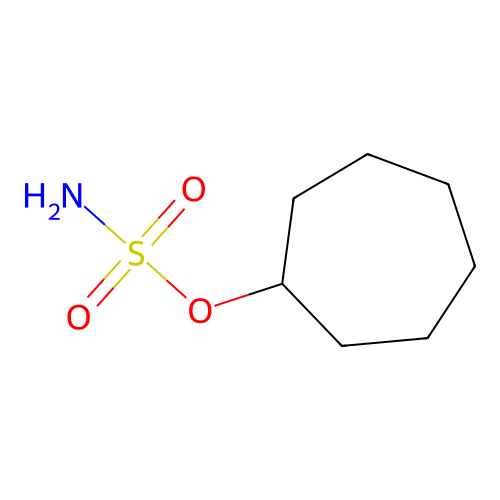 Cycloheptylsulfamate structure