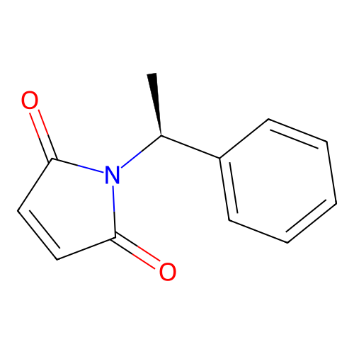 (S)-(-)-N-(1-Phenylethyl)maleimide structure