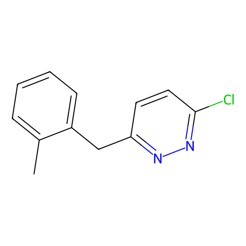 3-Chloro-6-(2-methylbenzyl)pyridazine structure