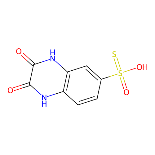 6-Hydroxysulfonothioyl-1,4-dihydroquinoxaline-2,3-dione structure