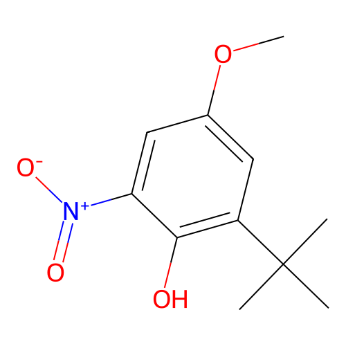 1-Hydroxyl-2-tert-butyl-4-methoxy-6-nitrobenzene structure