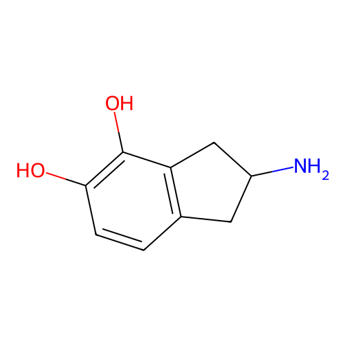 2-Amino-4,5-dihydroxyindane structure