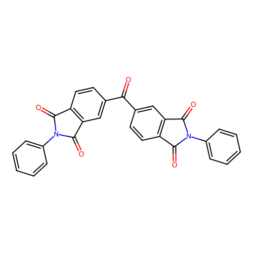 Phthalimide, 4,4'-carbonylbis[N-phenyl- structure