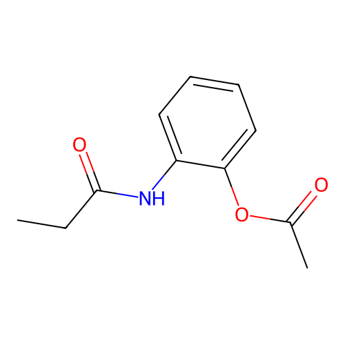 2-(Propionylamino)phenyl acetate structure