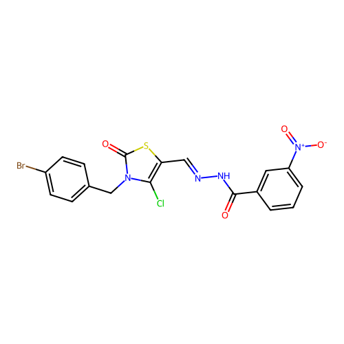 C18H12BrClN4O4S structure