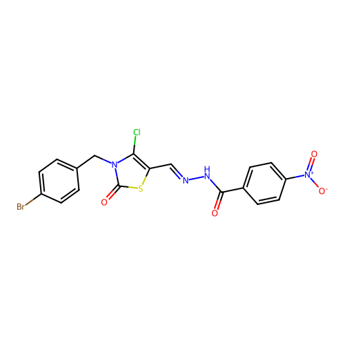 C18H12BrClN4O4S structure
