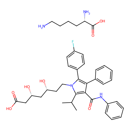 Atorvastatin lysine structure