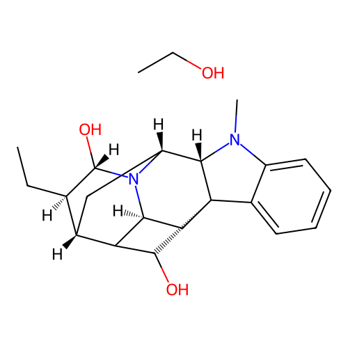 Ajmalan-17,21-diol--ethanol (1/1) structure