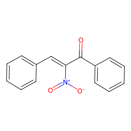 beta-Benzoyl-beta-nitrostyrene structure