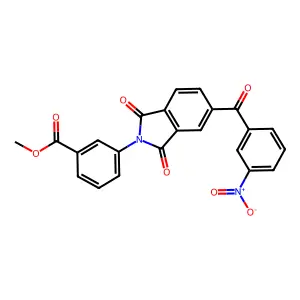 Methyl 3-[5-(3-nitrobenzoyl)-1,3-dioxoisoindol-2-yl]benzoate structure