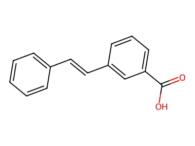 3-苯乙烯基苯甲酸 structure