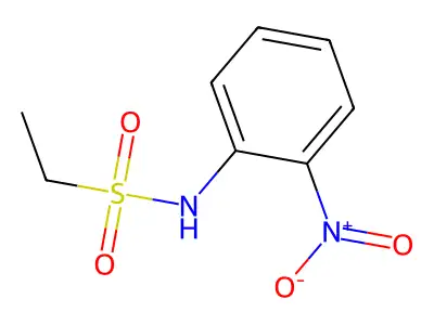 N-(2-nitrophenyl)ethanesulfonamide structure